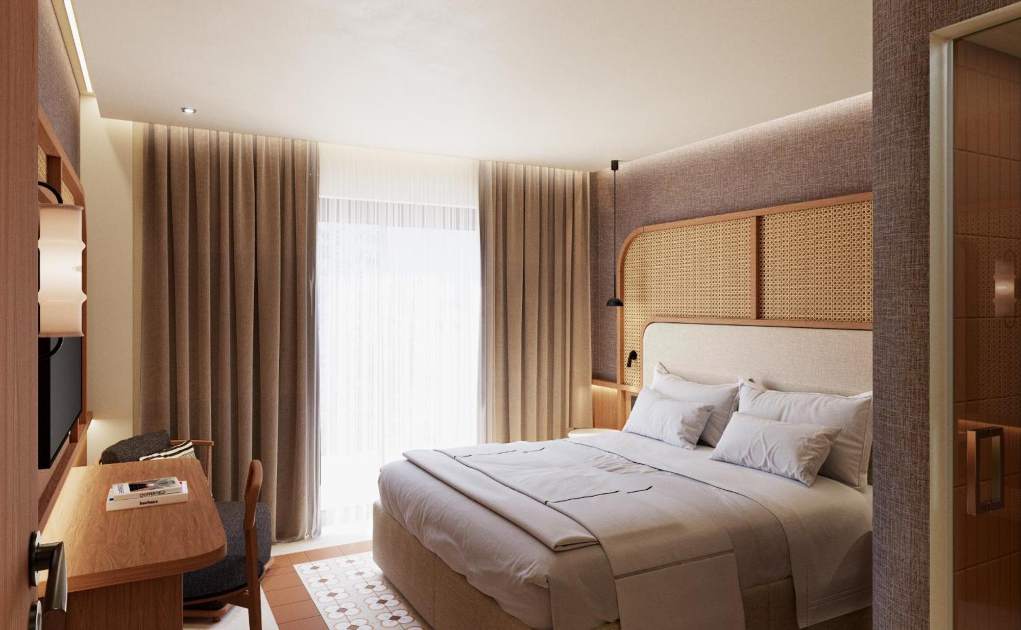 Sentido Apollo Palace Mesongí Dış mekan fotoğraf A bedroom at the hotel